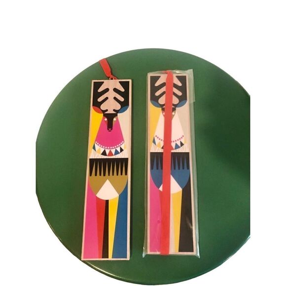 NIP Holiday ornament wall hanging Geometric COLOR BLOCK Reversible Reindeer Gift - Picture 10 of 16